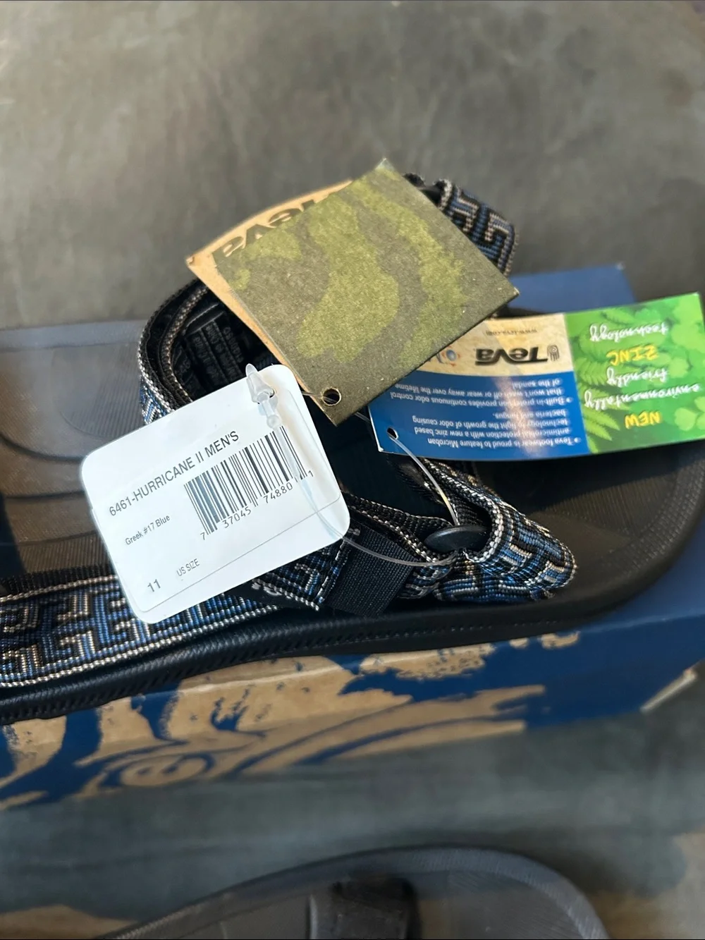 Teva Mens Hurricane 2 Greek Blue Sport Sandals